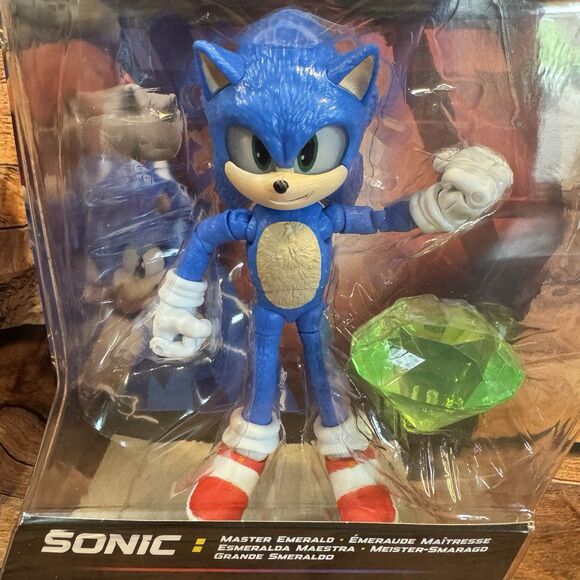 Sonic the Hedgehog 3 Movie Action Figure with Master Emerald Jakks Pacific 5" - Picture 7 of 7